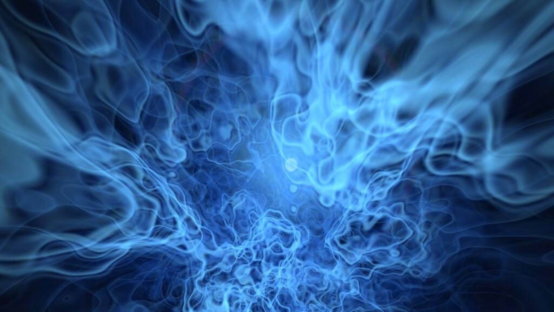 Blue Flames Abstract Wallpaper