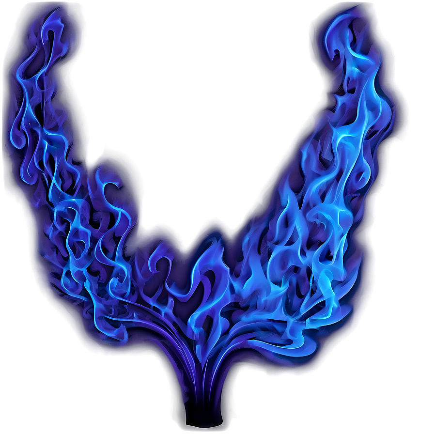 Blue Flames Png 06122024 PNG