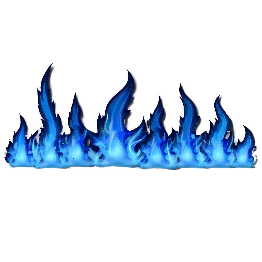 Blue Flames Png 06122024 PNG