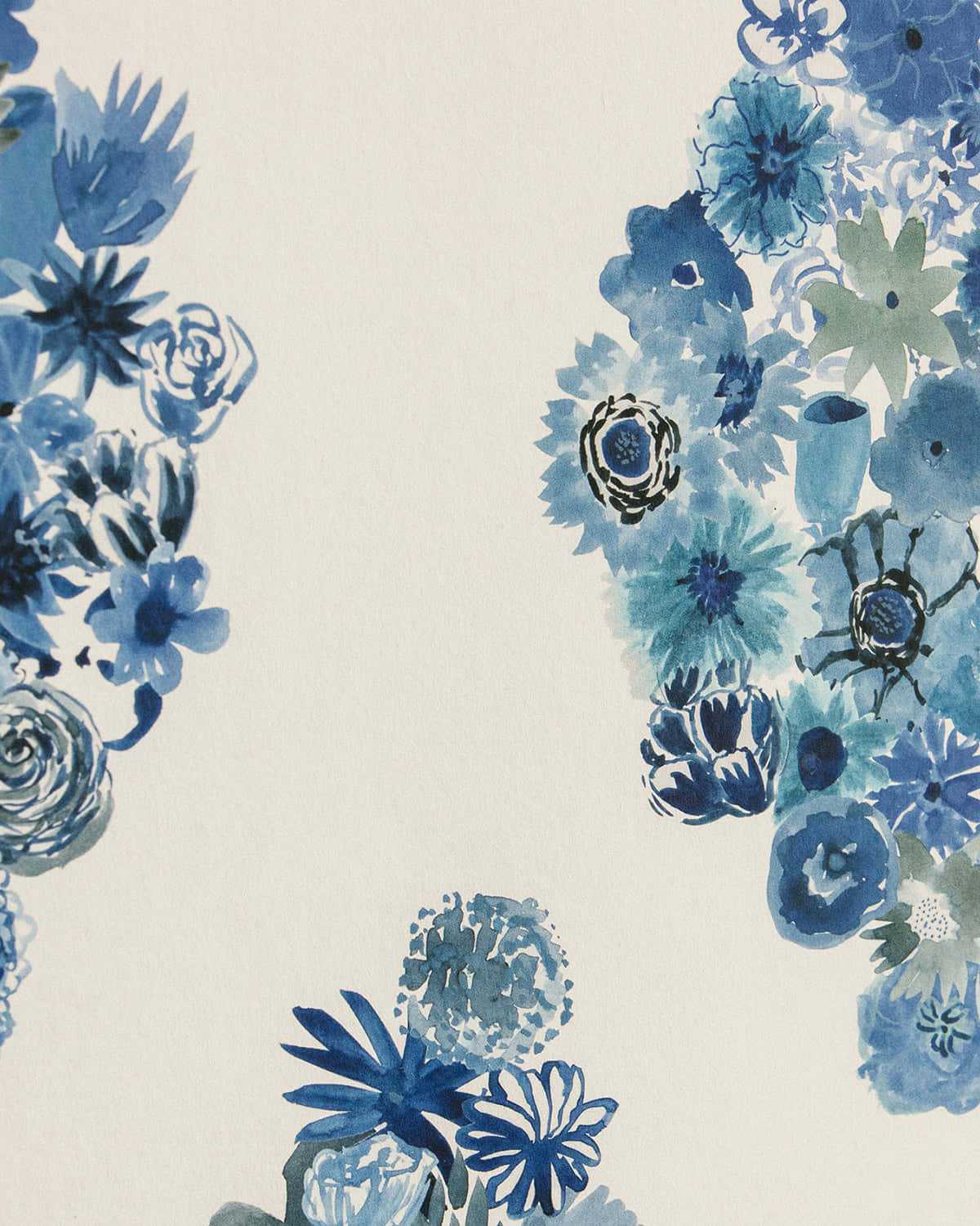 "Add a touch of elegance to your living space with Blue Floral"