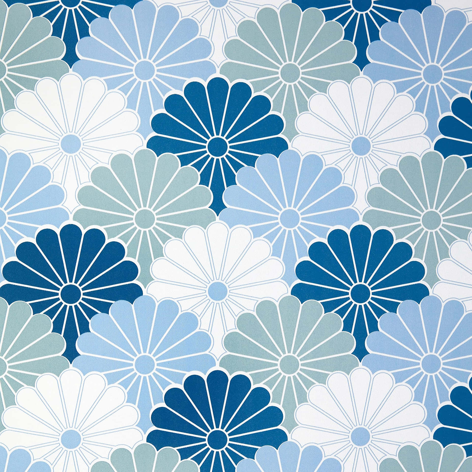 Bildblå Blomsterbakgrund.