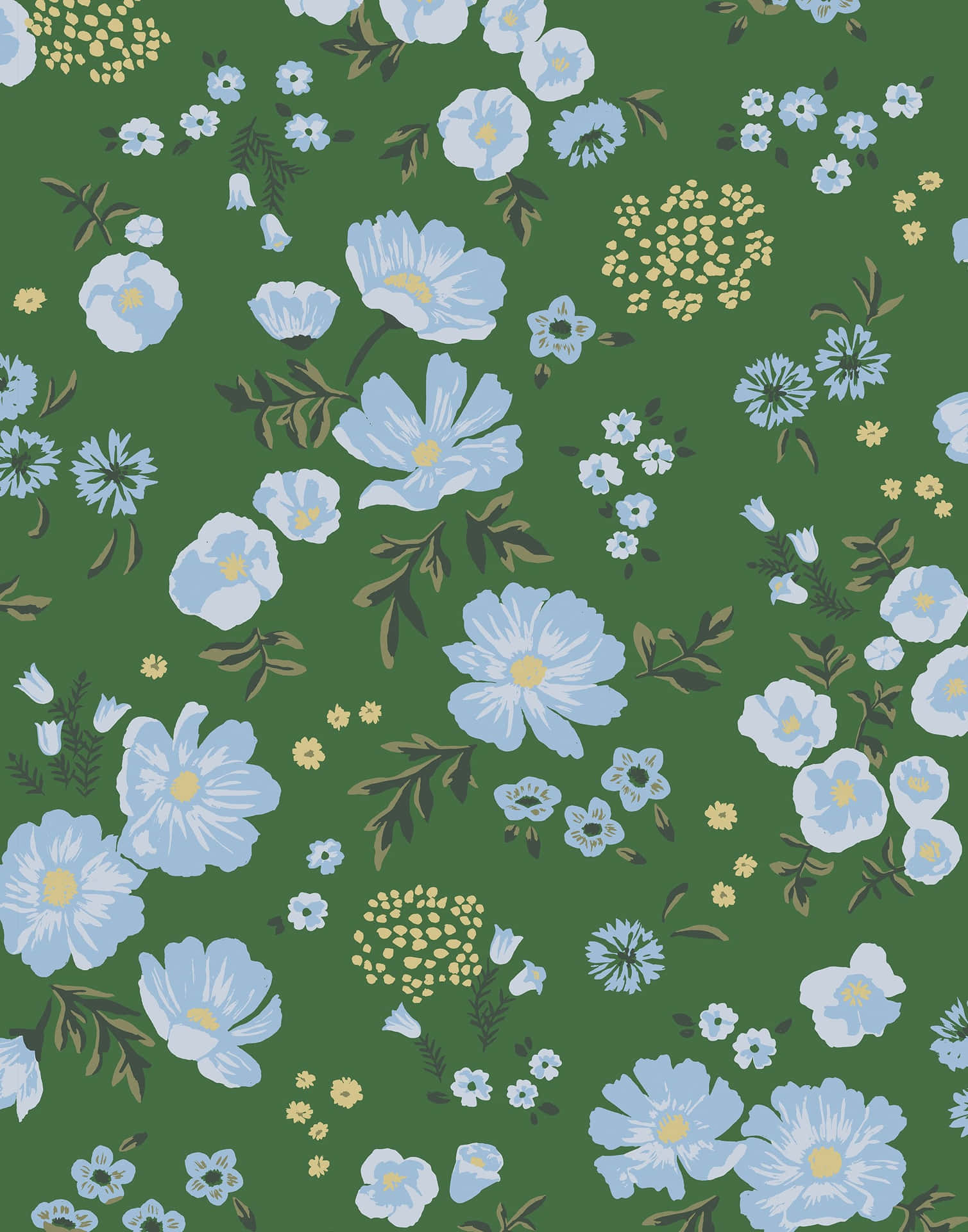 A vibrant blue floral background perfect for any special occasion
