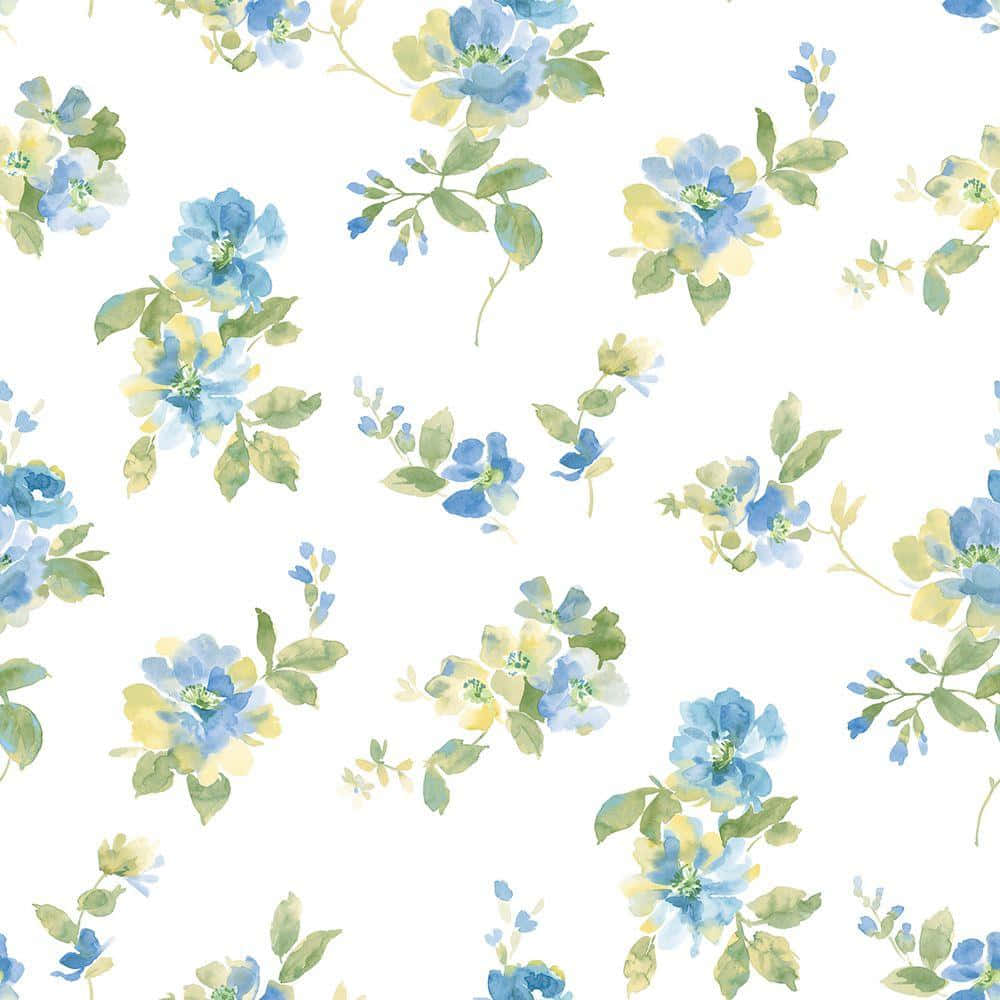 A spectacular blue floral background for anyone looking to brighten up their day!