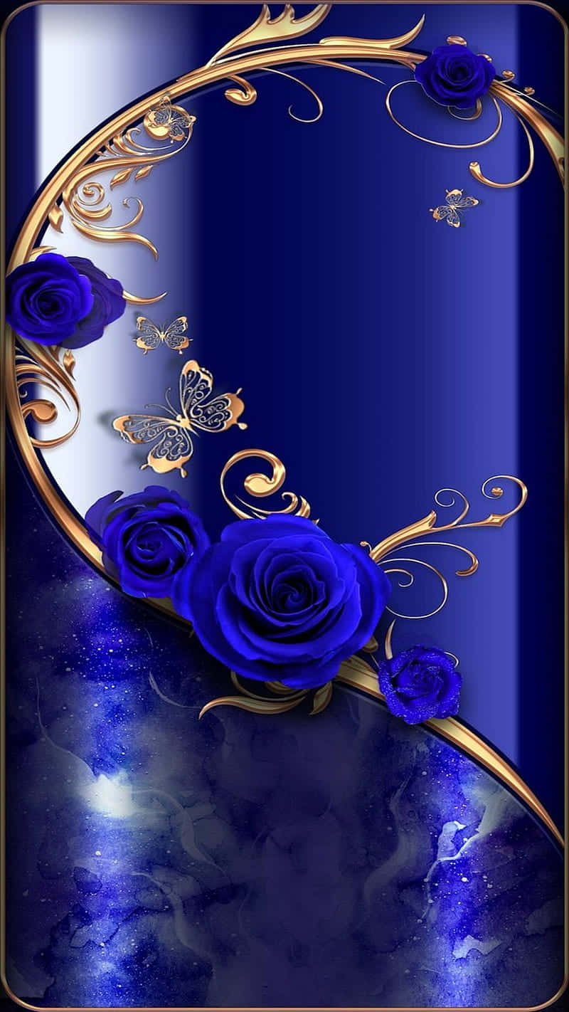 Sfondocon Rose Blu Per Android