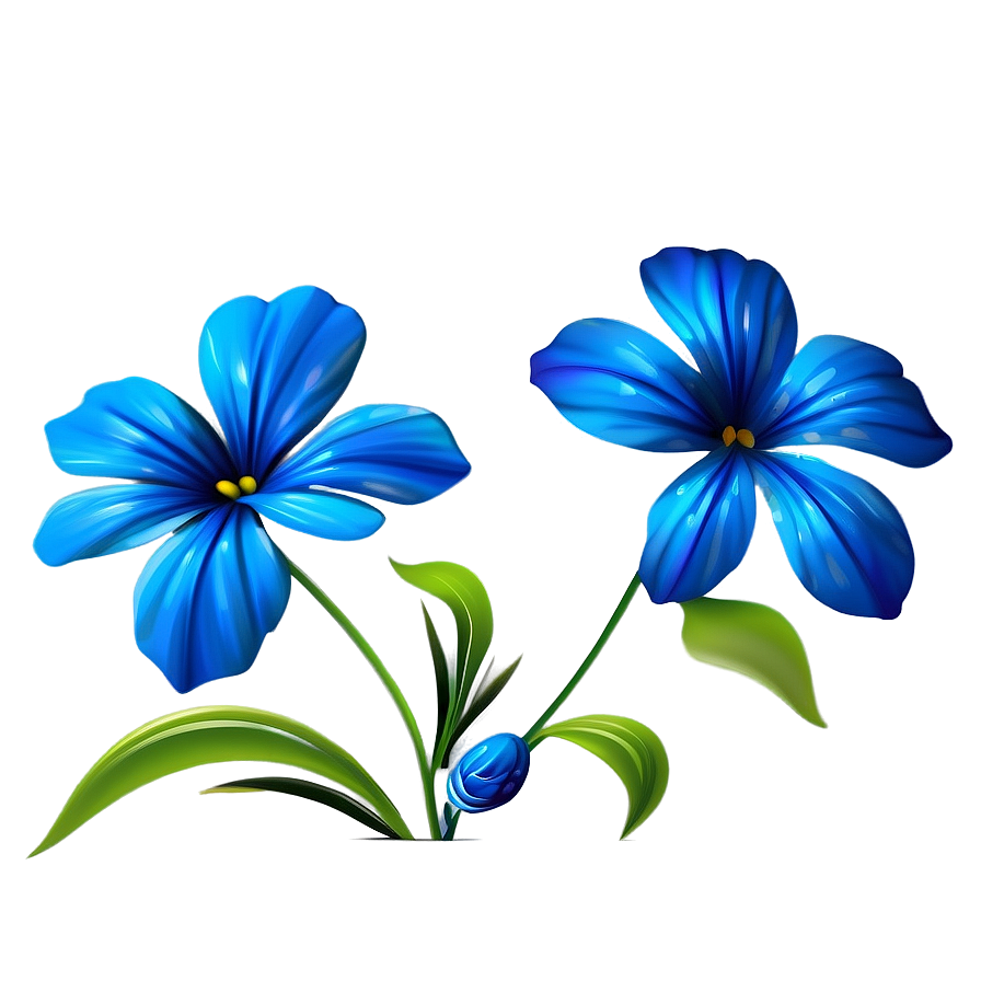 Blue Flower Background Png 11 PNG