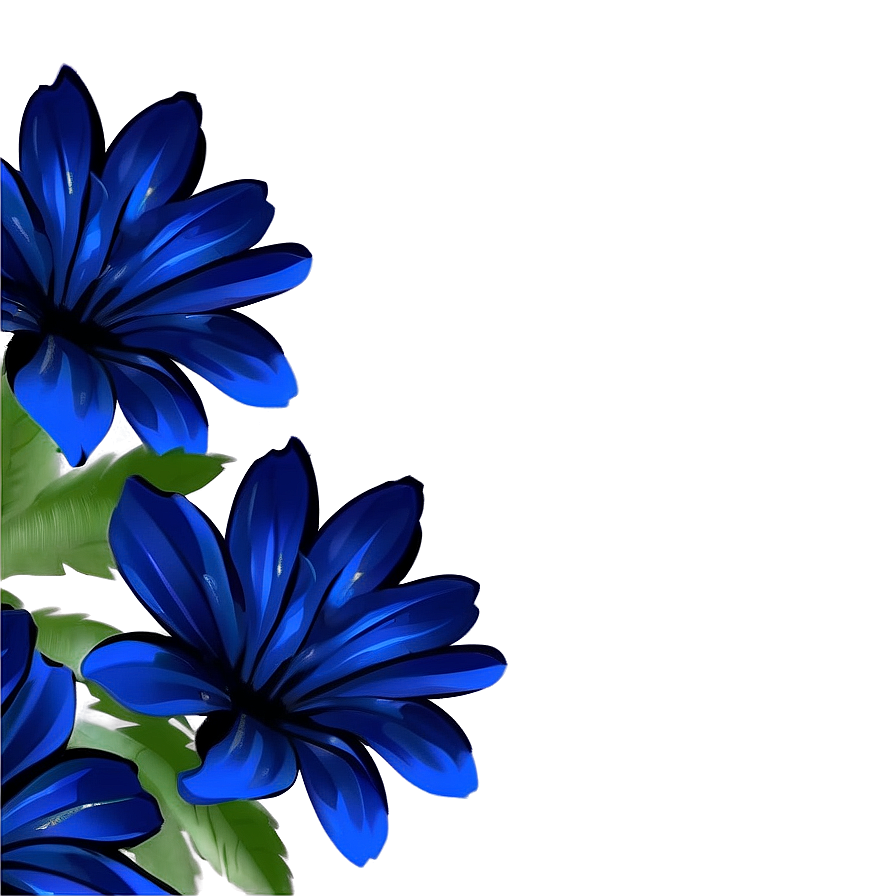 Blue Flower Background Png Isr PNG