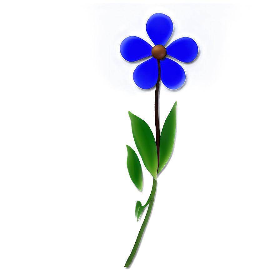 Download Blue Flower Icon Png Jwu93 | Wallpapers.com