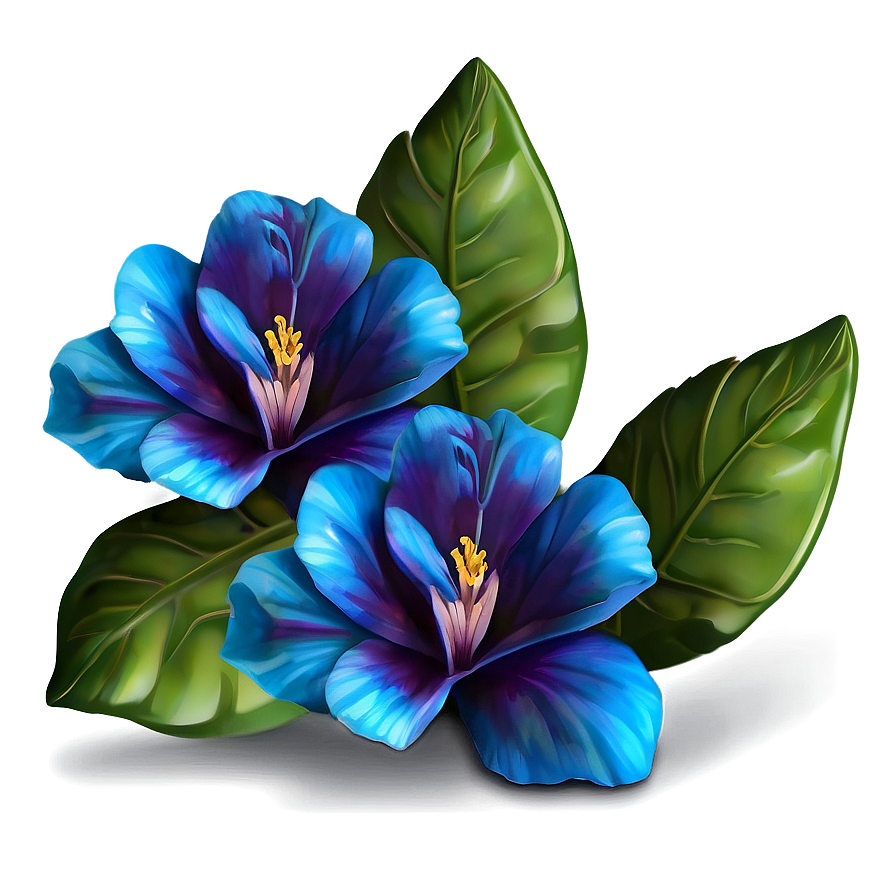 Blue Flower Wallpaper Png Usl82 PNG