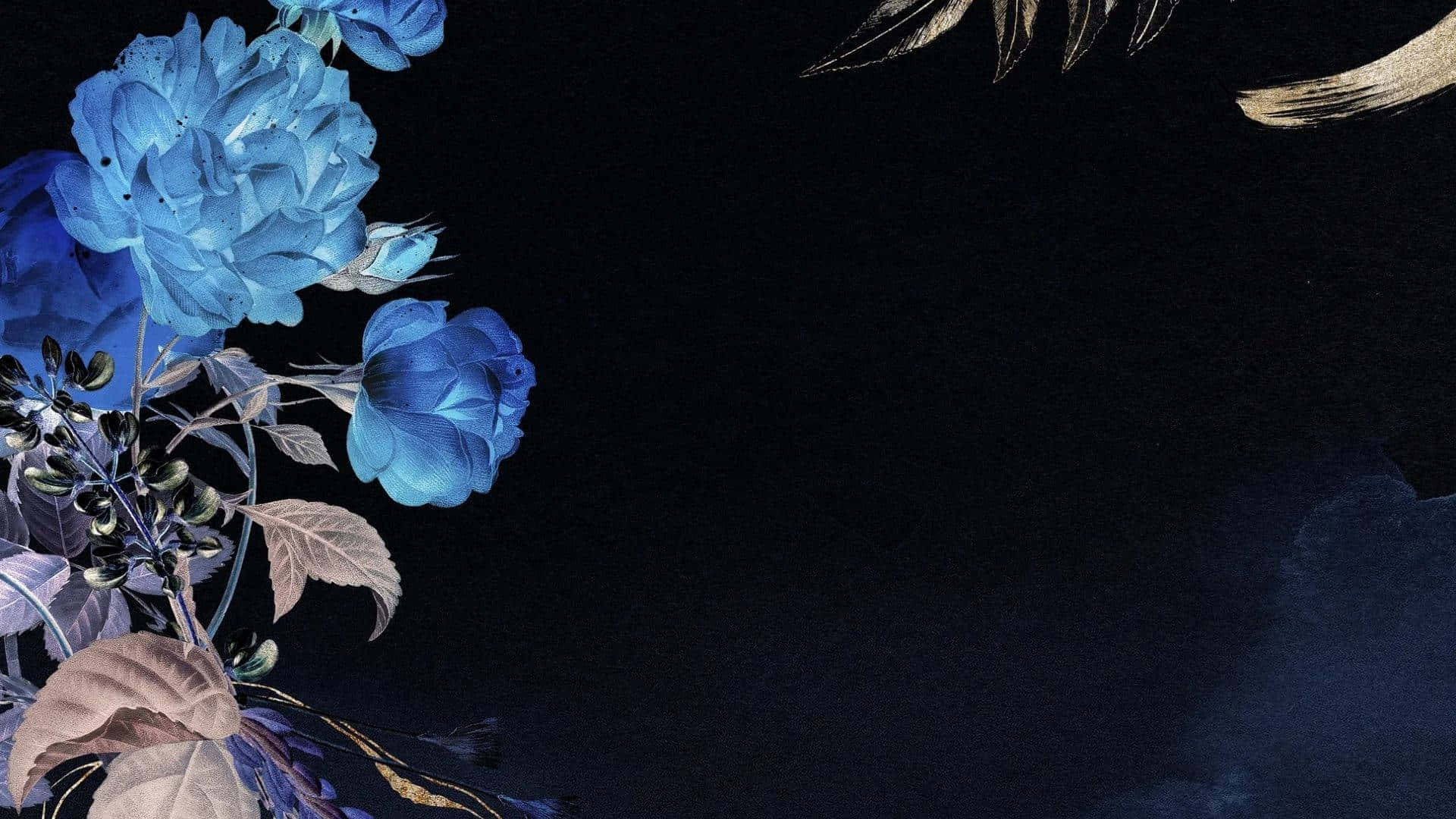 Apreciala Belleza De Las Flores Azules Para Llenar Tu Vida De Alegría Estética. Fondo de pantalla