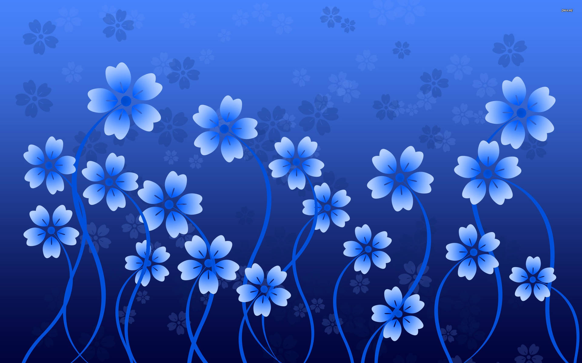 Blue Flowers Design