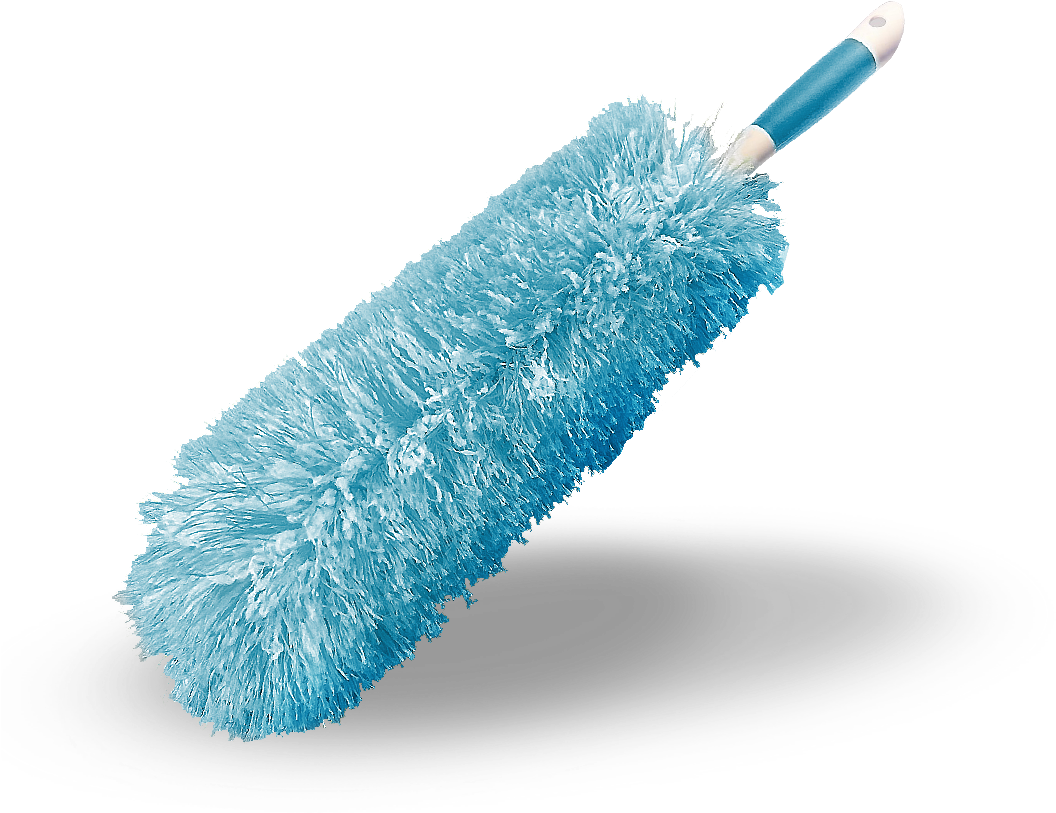 Blue Fluffy Duster Tool PNG