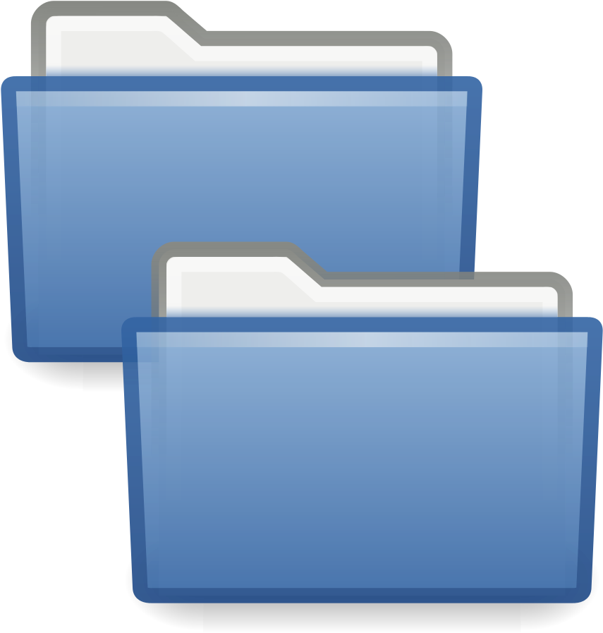 Blue Folder Icons PNG