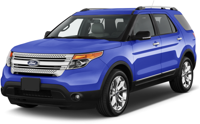 Blue Ford Explorer S U V PNG