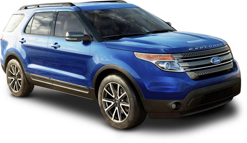 Blue Ford Explorer S U V PNG