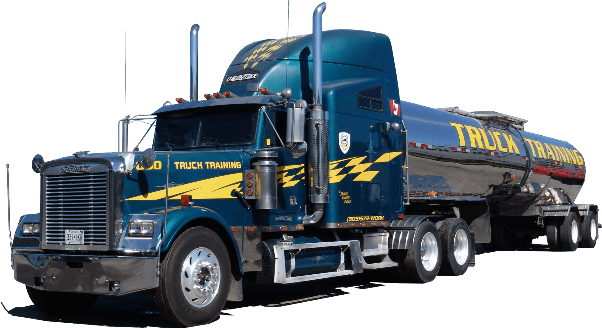 Blue Freightliner Semi Truck Training Vehicle PNG