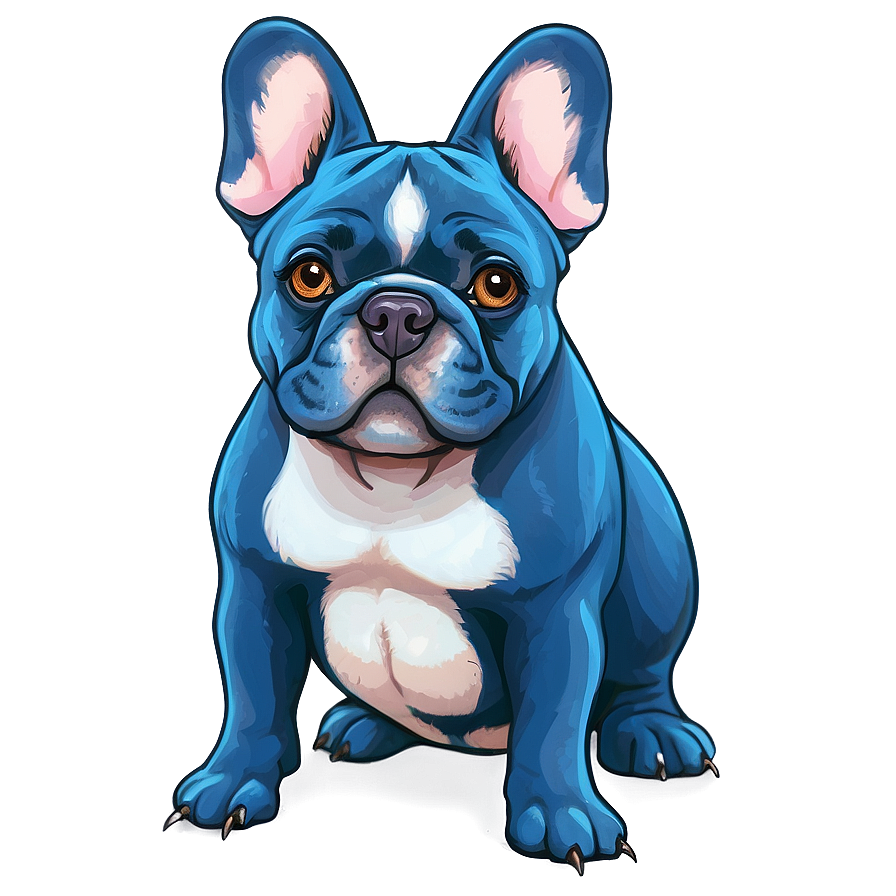 Blue French Bulldog Png Fsm14 PNG