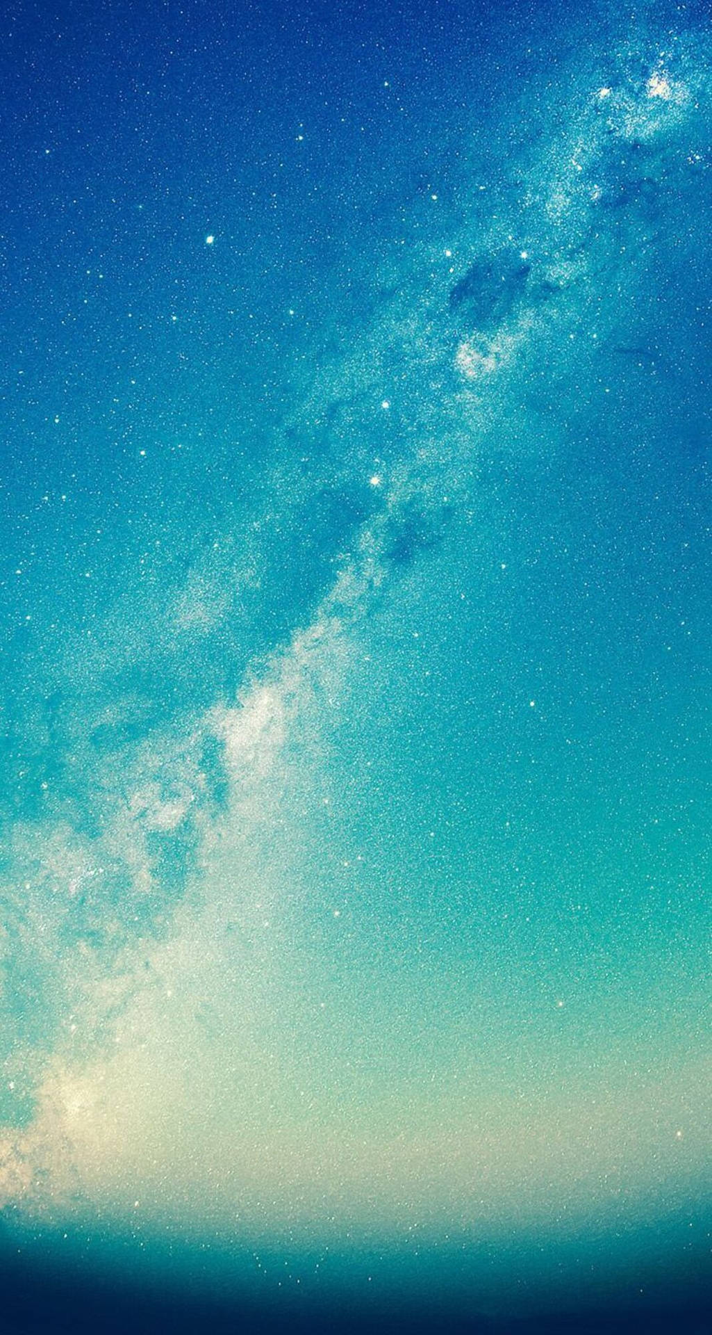 Blue Galactic Sky Home Screen Wallpaper