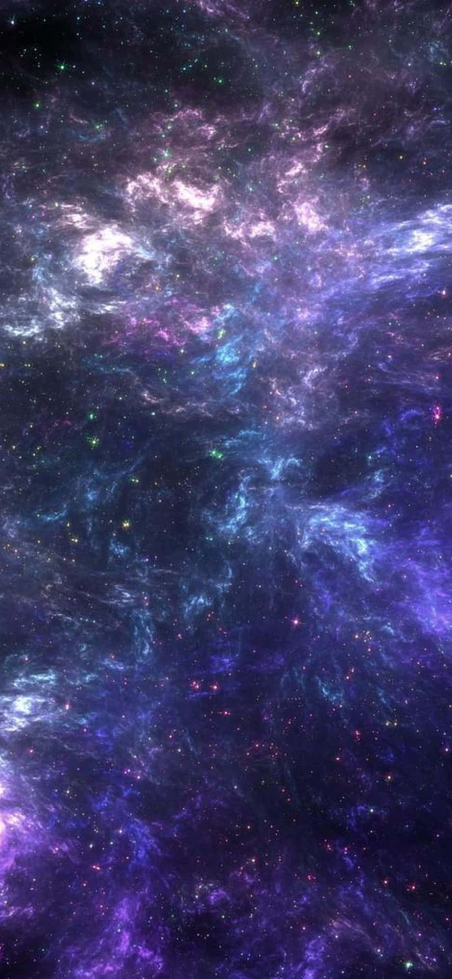 Skönhetenmed Intergalaktisk Utforskning Ligger I De Oändliga Möjligheterna Representerade Av Blue Galaxy Iphone Som Bakgrundsbild. Wallpaper