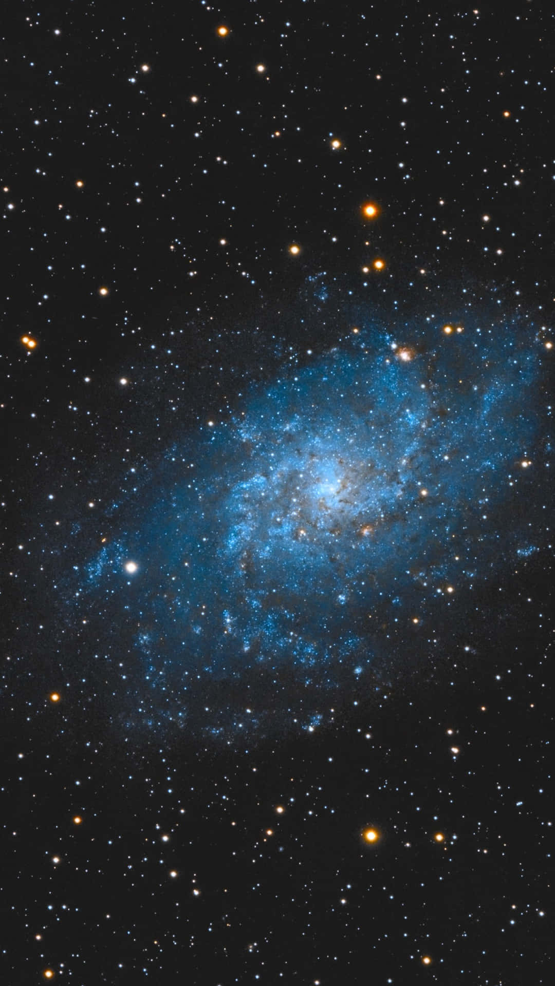 Enblå Spiralgalax I Himlen Wallpaper