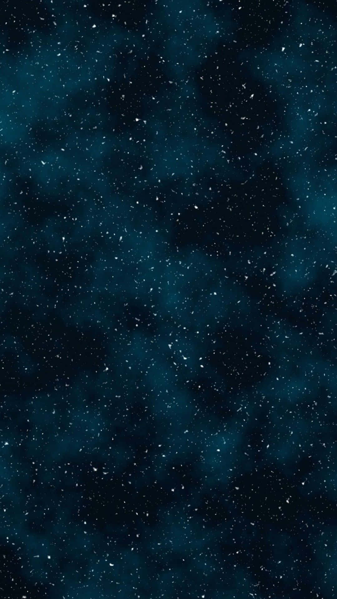 En blå himmel med stjerner og skyer Wallpaper