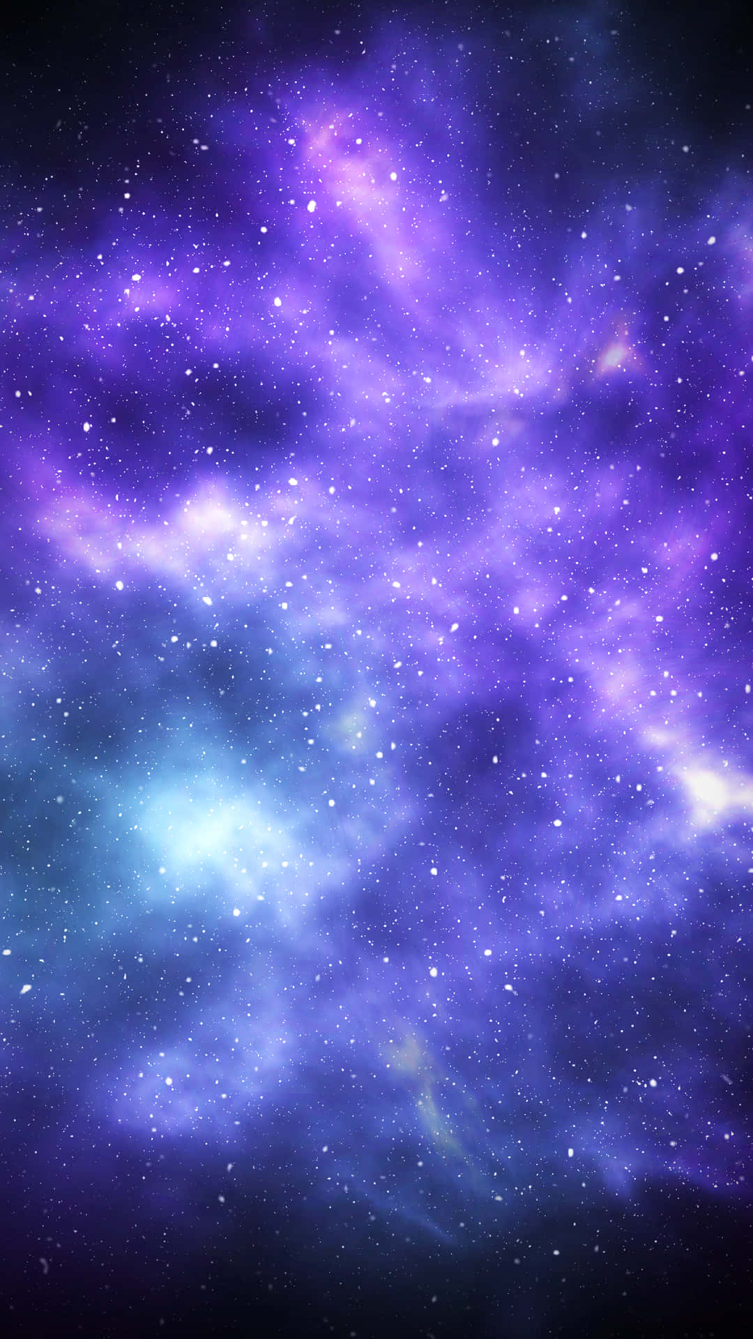 Verlieredich In Deiner Welt Mit Dem Wunderschönen Blauen Galaxy-hintergrund Für Das Iphone. Wallpaper