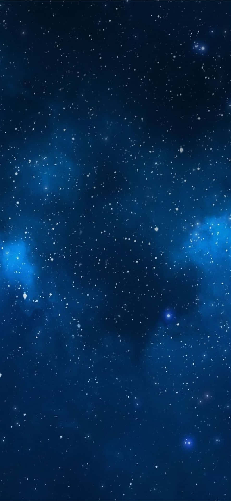 Blå rum baggrund med stjerner og stjerner Wallpaper