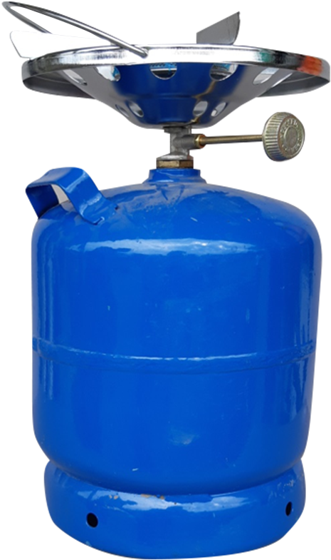 Blue Gas Cylinderwith Stove Top PNG