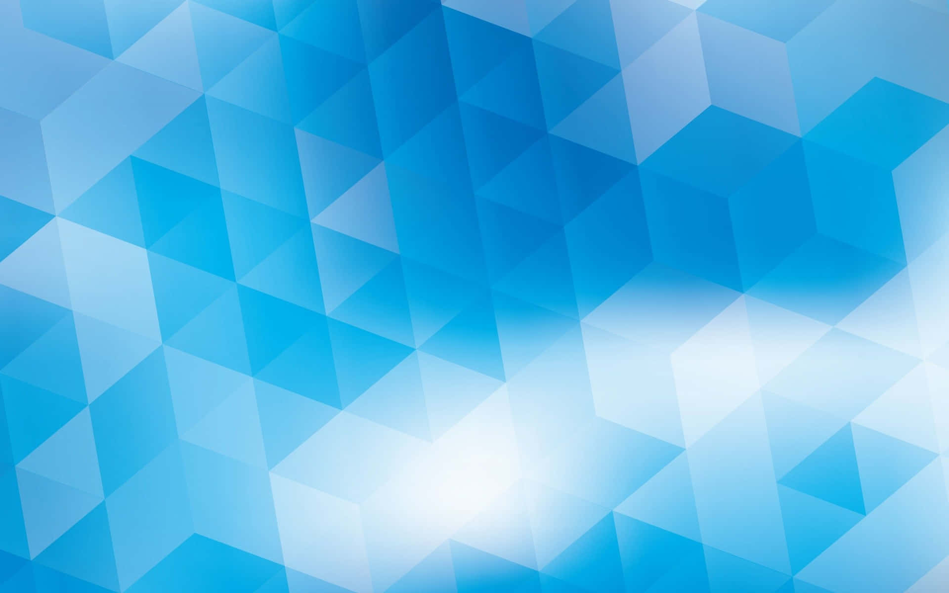 Abstrakt blå baggrund med trekanter Wallpaper
