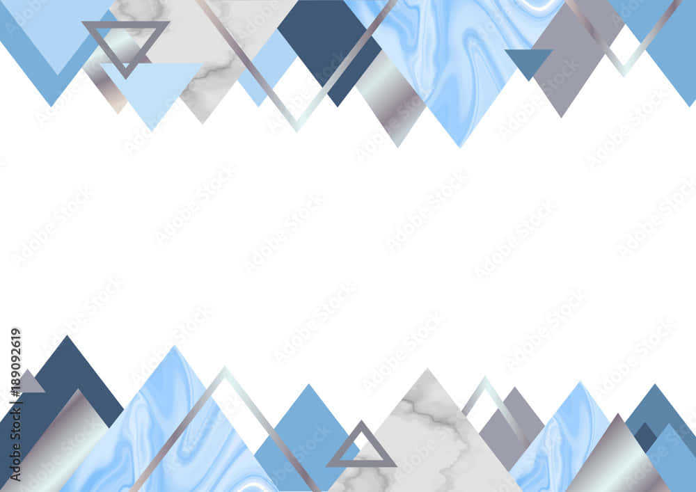 Refreshingly Modern Blue Geometric Design Wallpaper