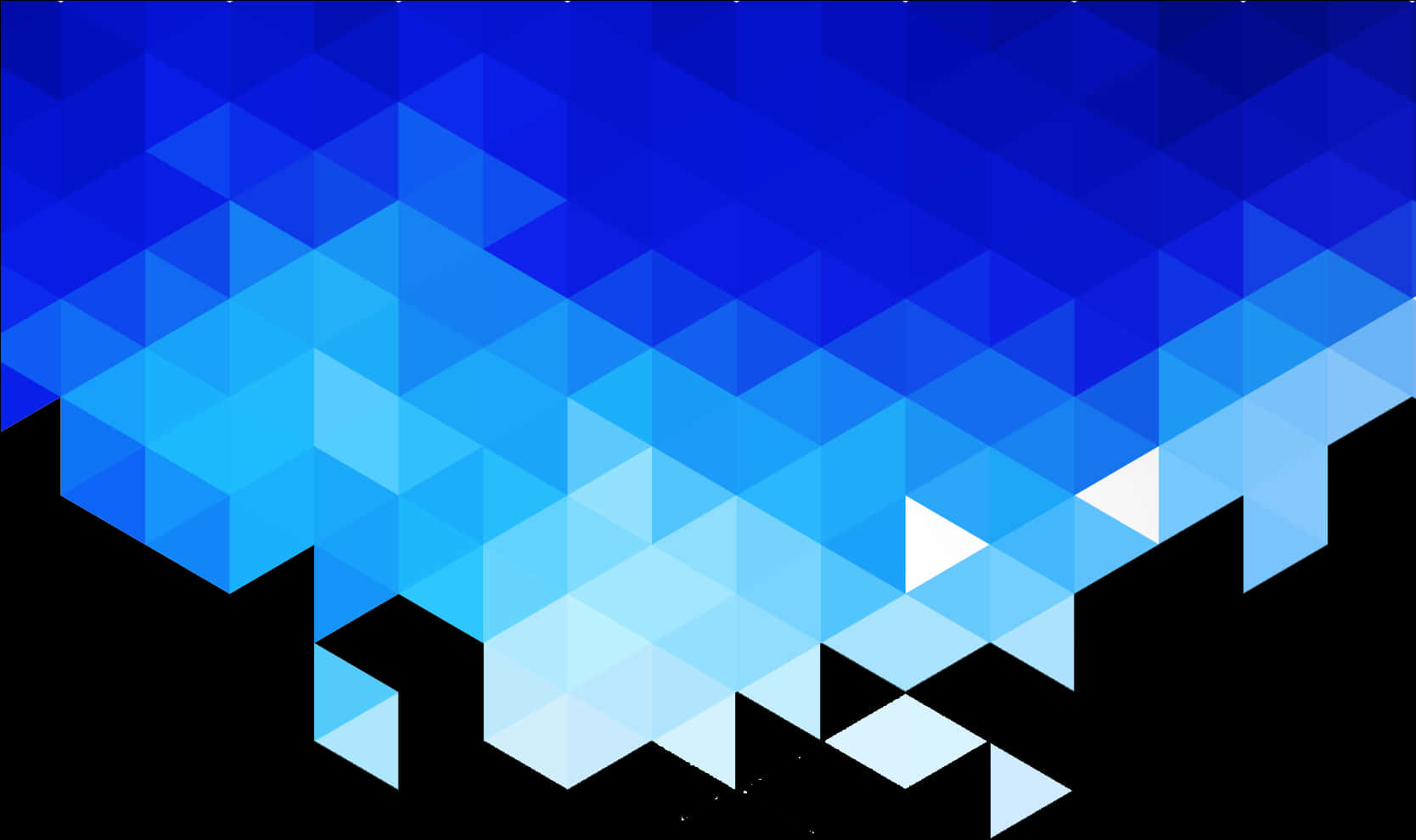 Blue Geometric Gradient Background PNG