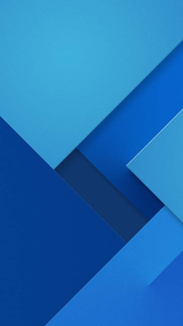 Blue Geometric Layers_ Abstract Wallpaper