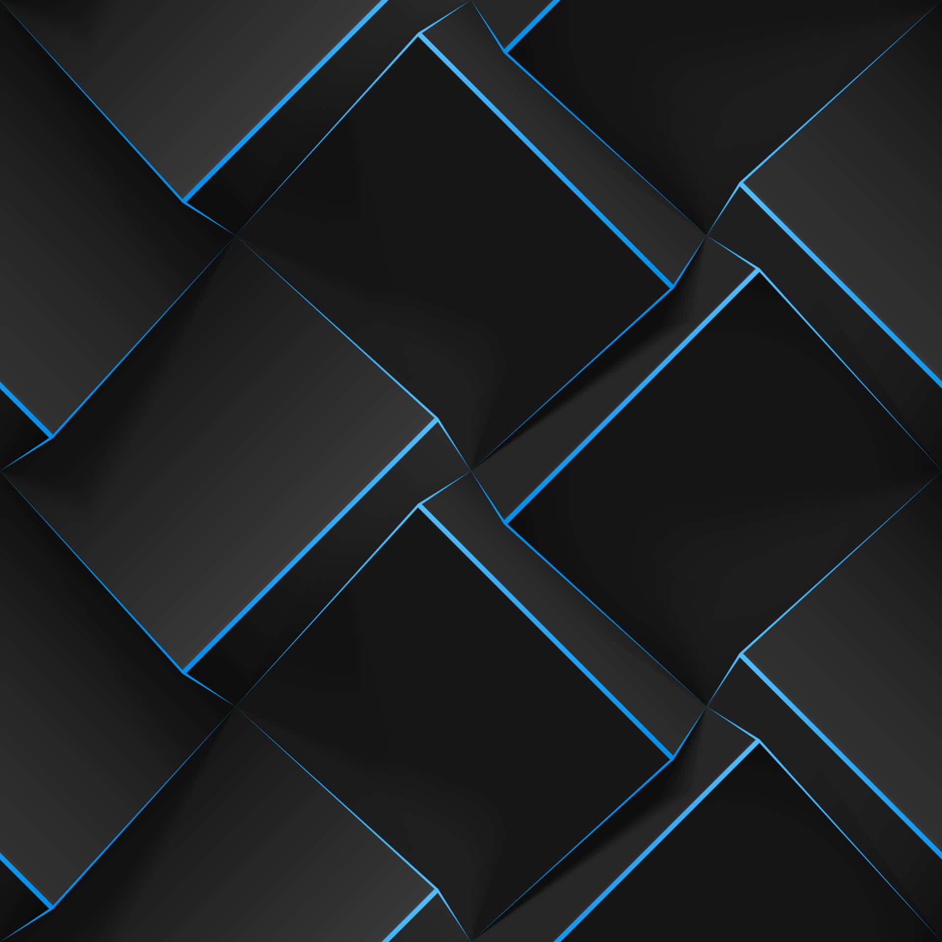 Bold and Geometric Blue Wallpaper Wallpaper