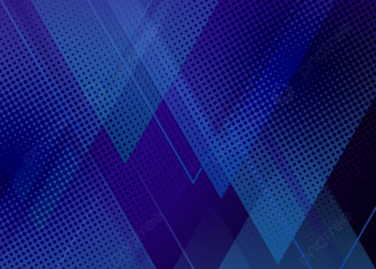 Modern Blue Geometric Pattern Wallpaper