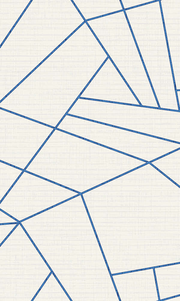 Blå Geometrisk 600 X 1000 Wallpaper