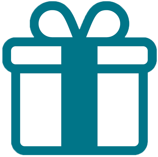 Blue Gift Icon PNG