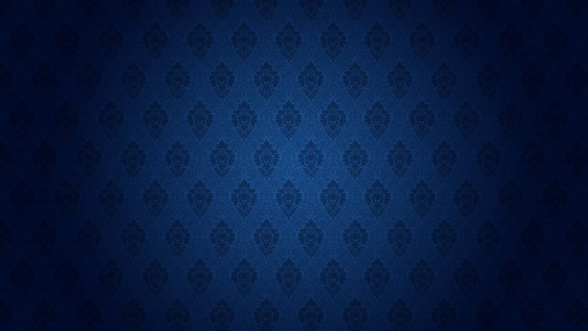 Blå tapet med mørkt mønster Wallpaper