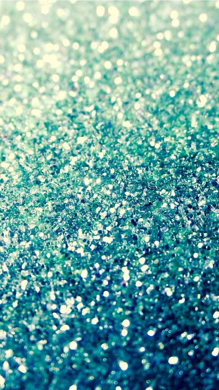 Blue Girly Sparkly Gradient Wallpaper