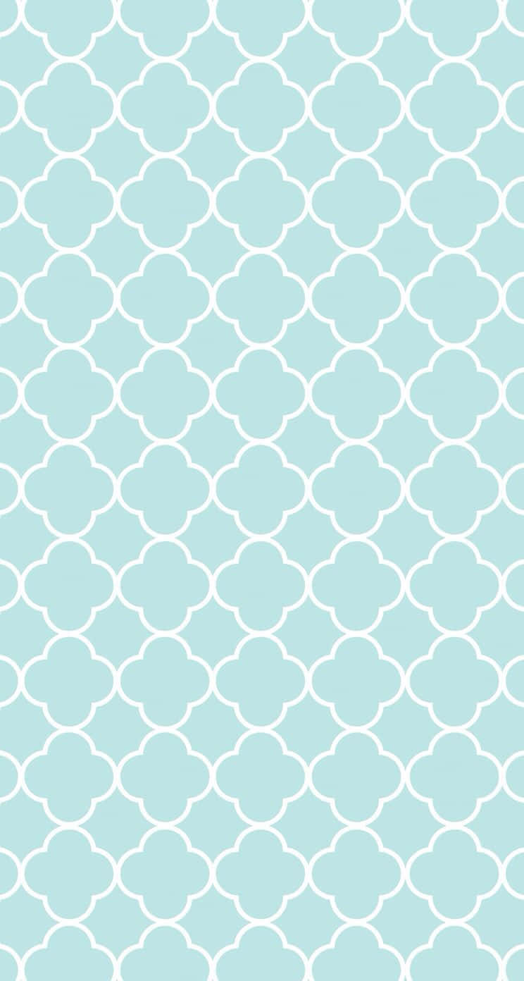 Blue Girly Wall Pattern Wallpaper