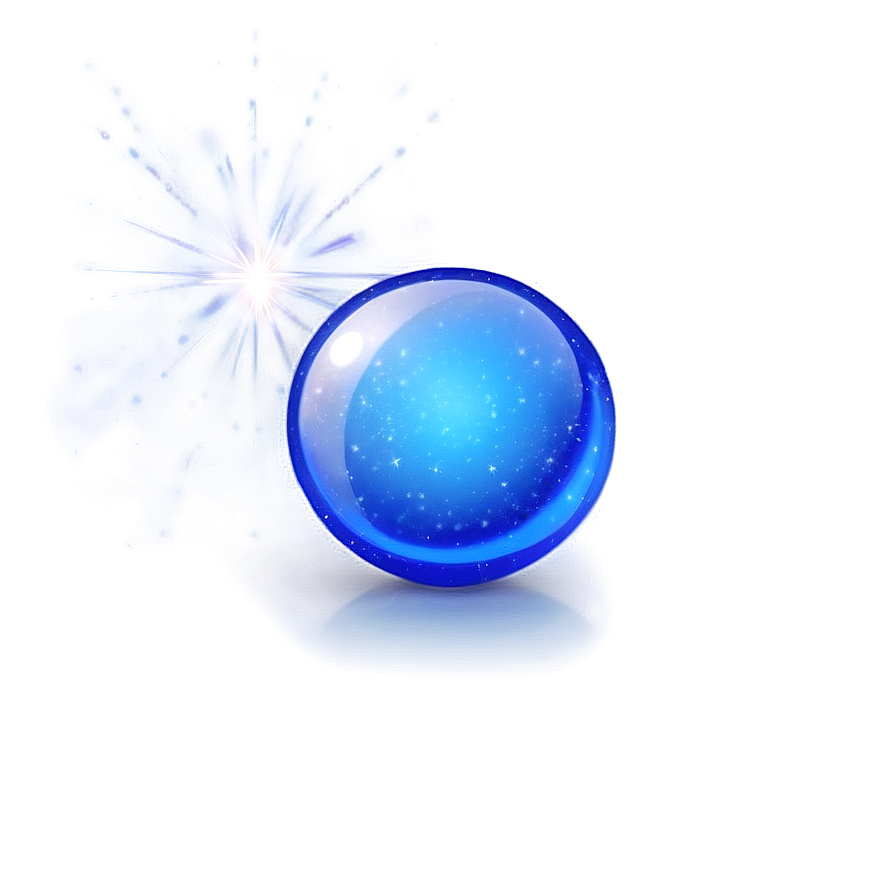 Blue Glass Ball Png 05242024 PNG