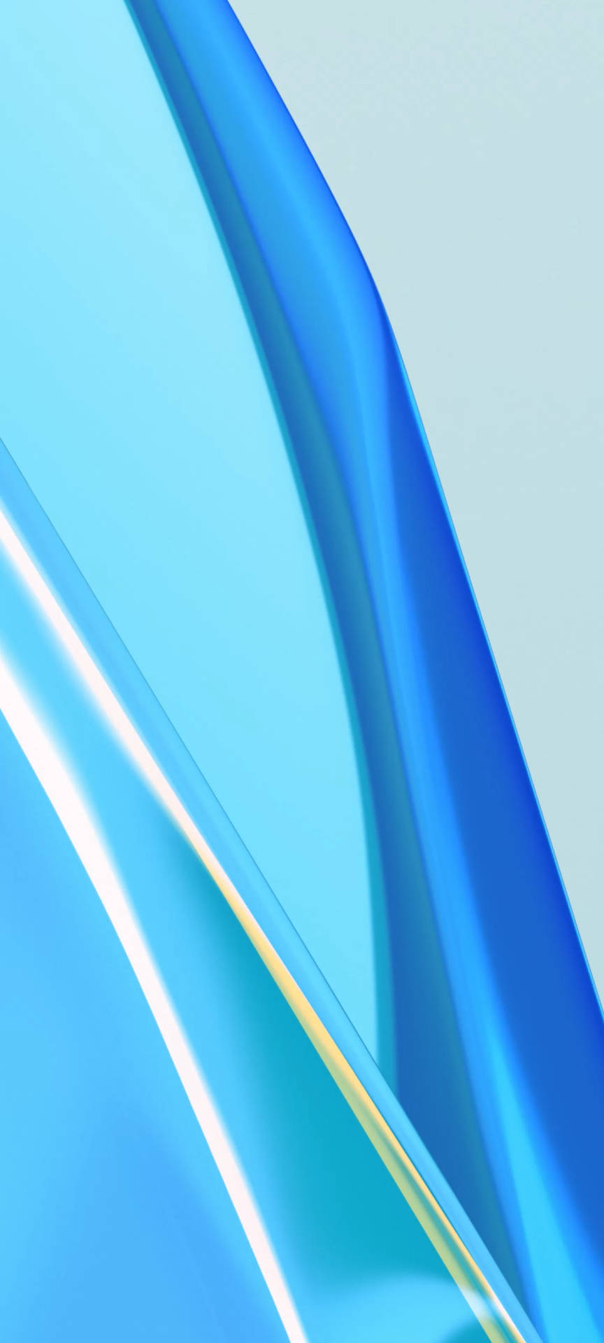 Blue Glass Close-Up OnePlus 9R Wallpaper
