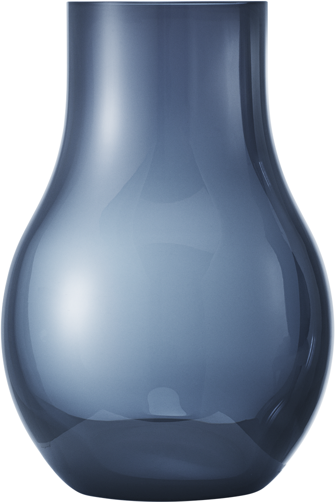 Blue Glass Vase Simple Design PNG