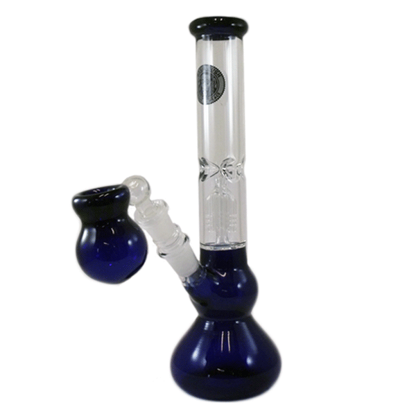 Blue Glass Water Pipe PNG