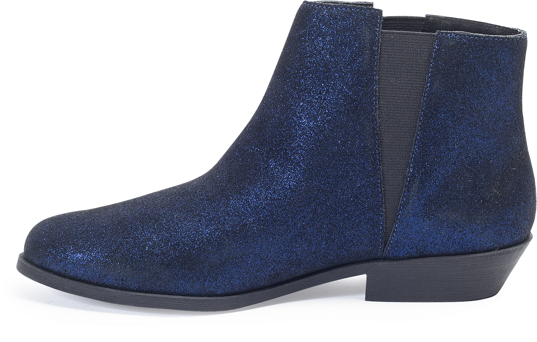 Blue Glitter Ankle Boot PNG