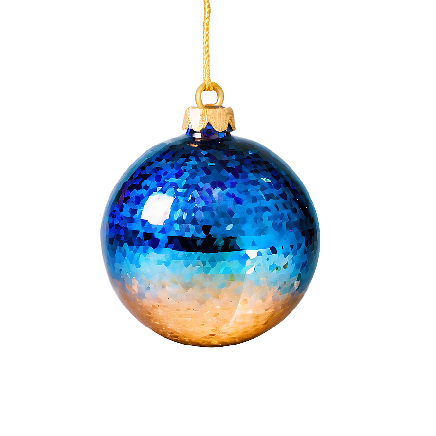 Blue Glitter Ball Png 06132024 PNG