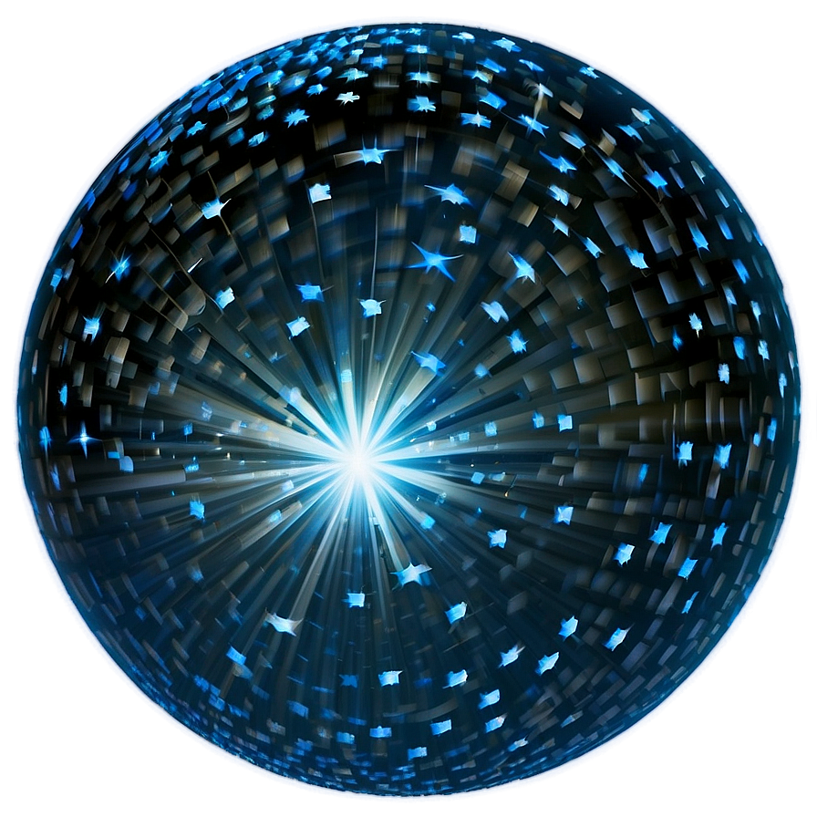 Blue Glitter Ball Png 32 PNG