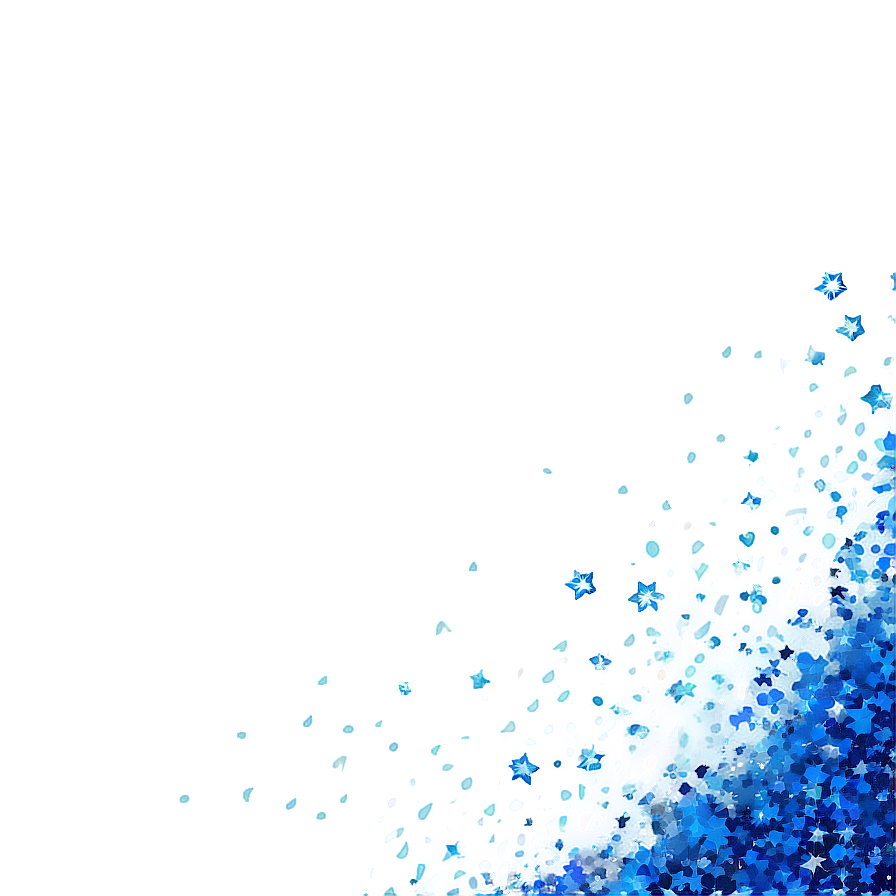 Blue Glitter Border Png Pvt PNG