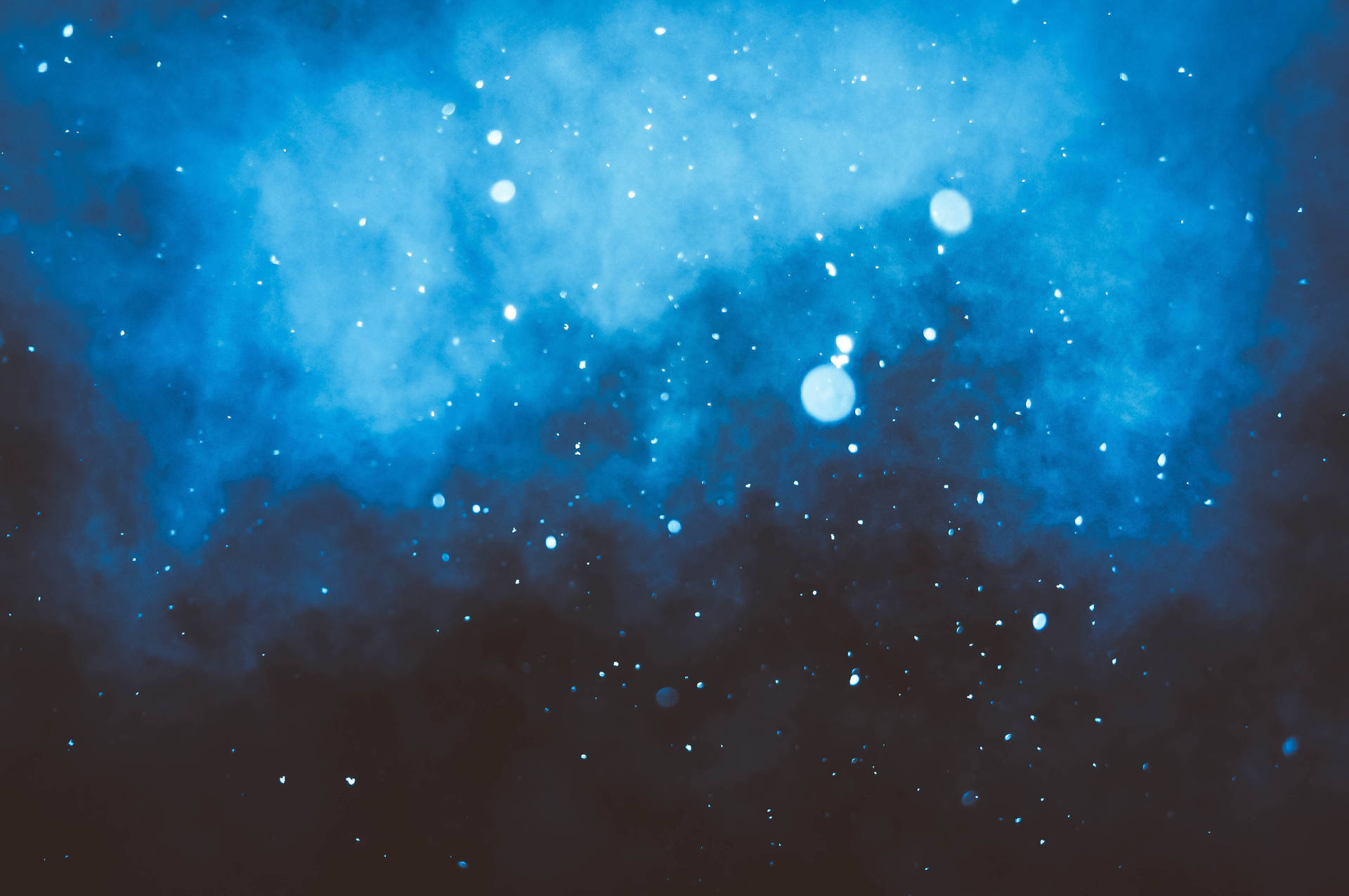 Blue Glitter Mist Galaxy Picture