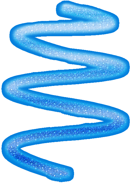 Blue Glitter Swirl Effect PNG