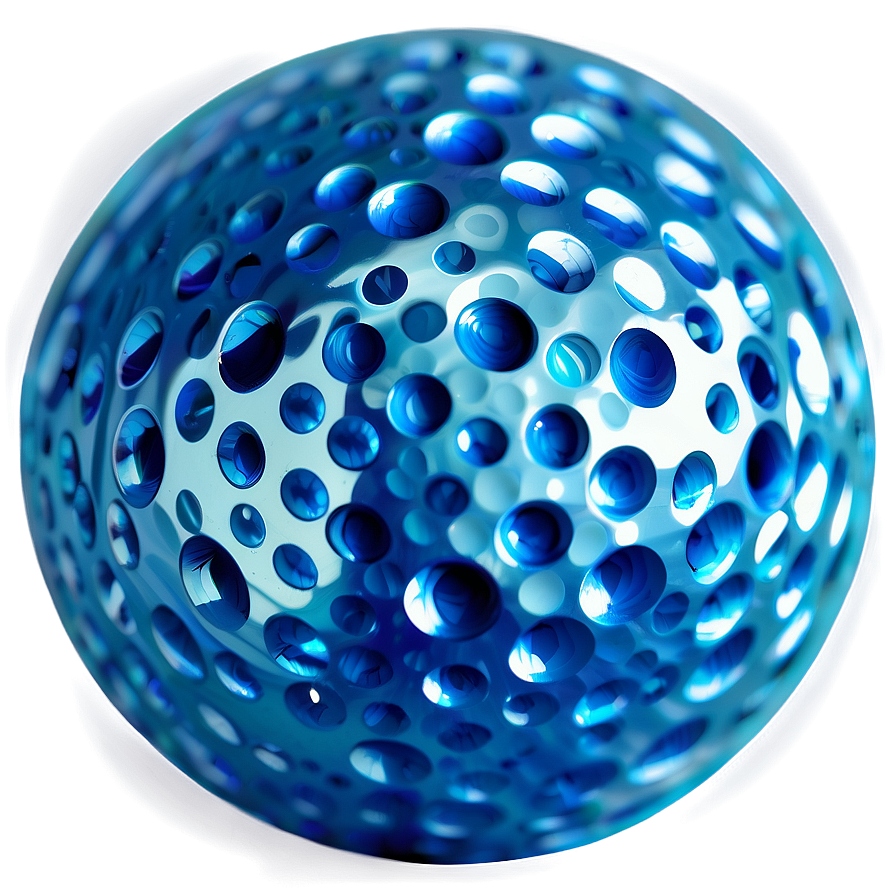 Blue Golf Ball Png 06132024 PNG