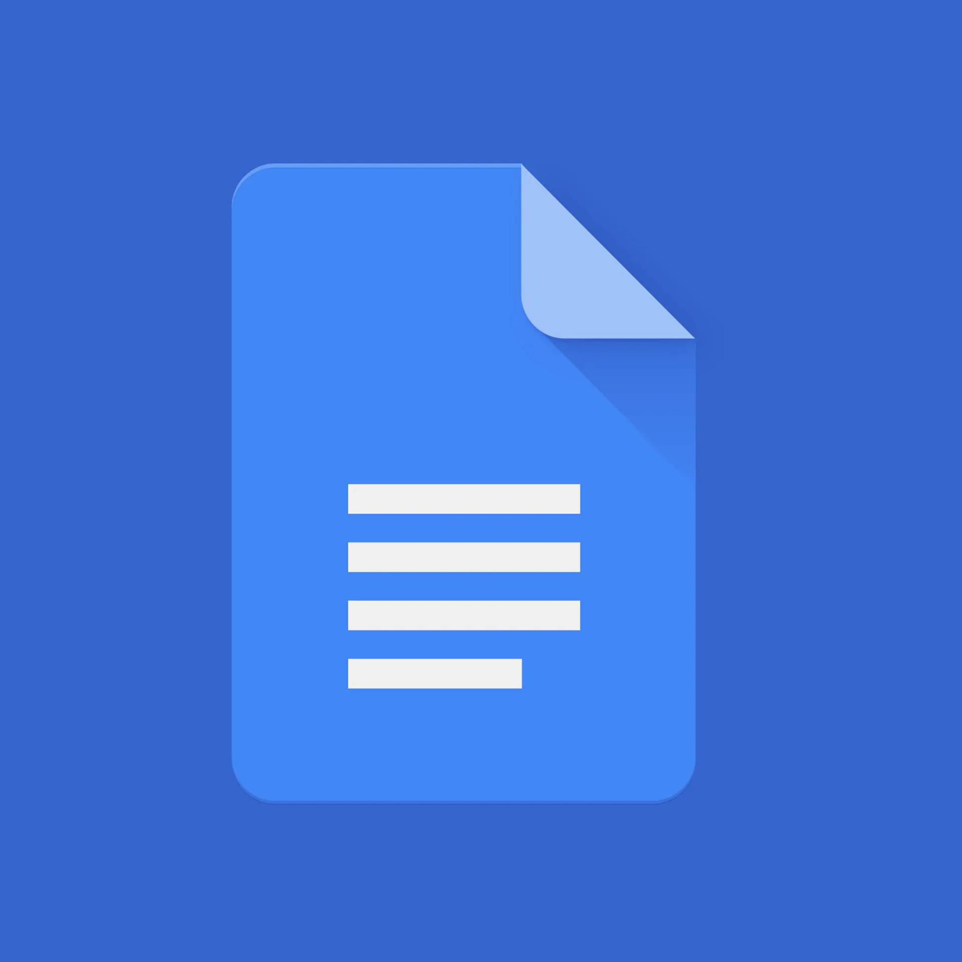 Moderne Blauwe Google Docs Pictogram Achtergrond